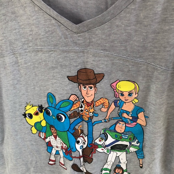 NEW DISNEY Toy Story Gray Burnout Tee - Picture 2 of 3